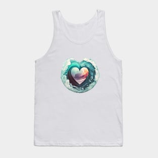 Surfing Love in the Big Pipe Tank Top